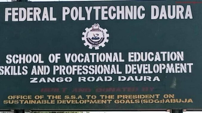 Federal Polytechnic Daura 2022/2023 Admission Exercise