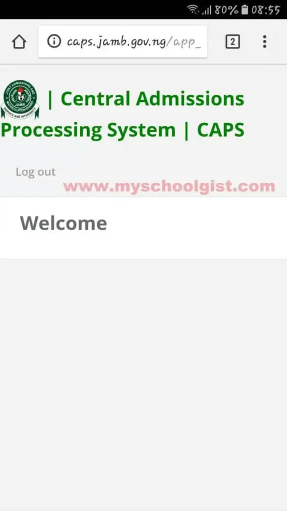 How to Access JAMB CAPS via a Mobile Device: