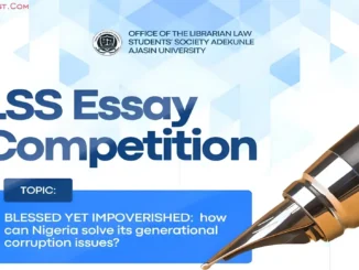Enter the LSS Essay Competition 2024 at AAUA