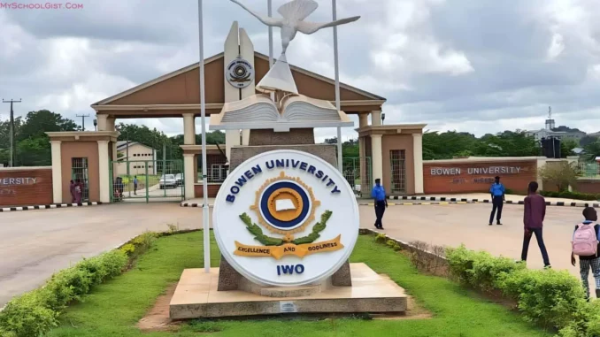 Bowen University Post UTME / Direct Entry Screening Form for the 2024/2025 Academic Session