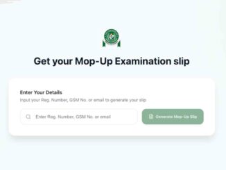 Print Your JAMB Mop-Up Exam Slip